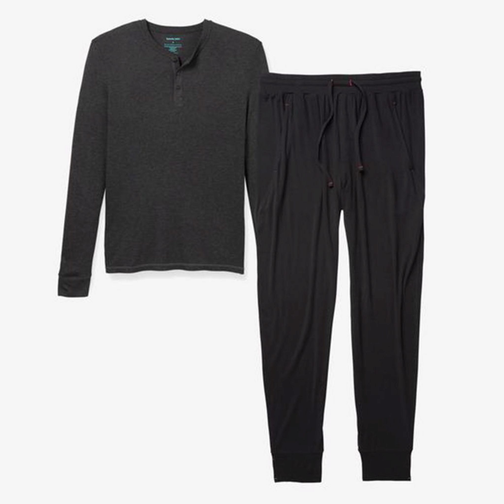 JINSHI Homme Bas de Pyjama Pantalon Long Doux Modal Vêtements de Nuit Élastique avec Poches 