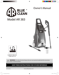 7 Laveuse électrique AR Blue Clean AR383